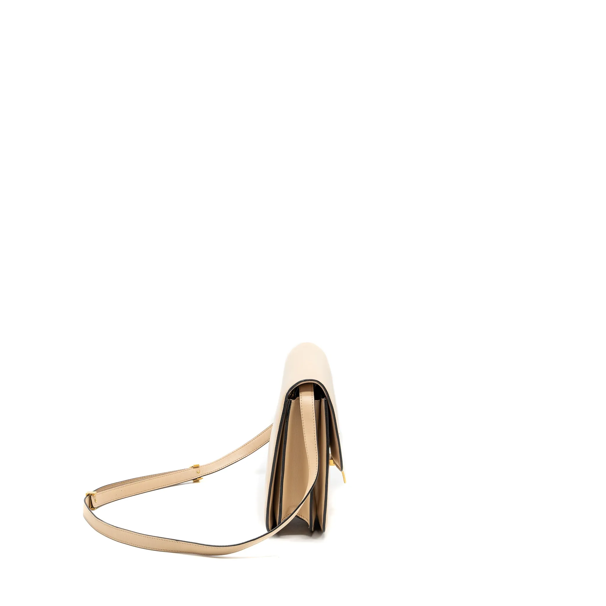 Celine Medium classic box bag calfskin light pink GHW