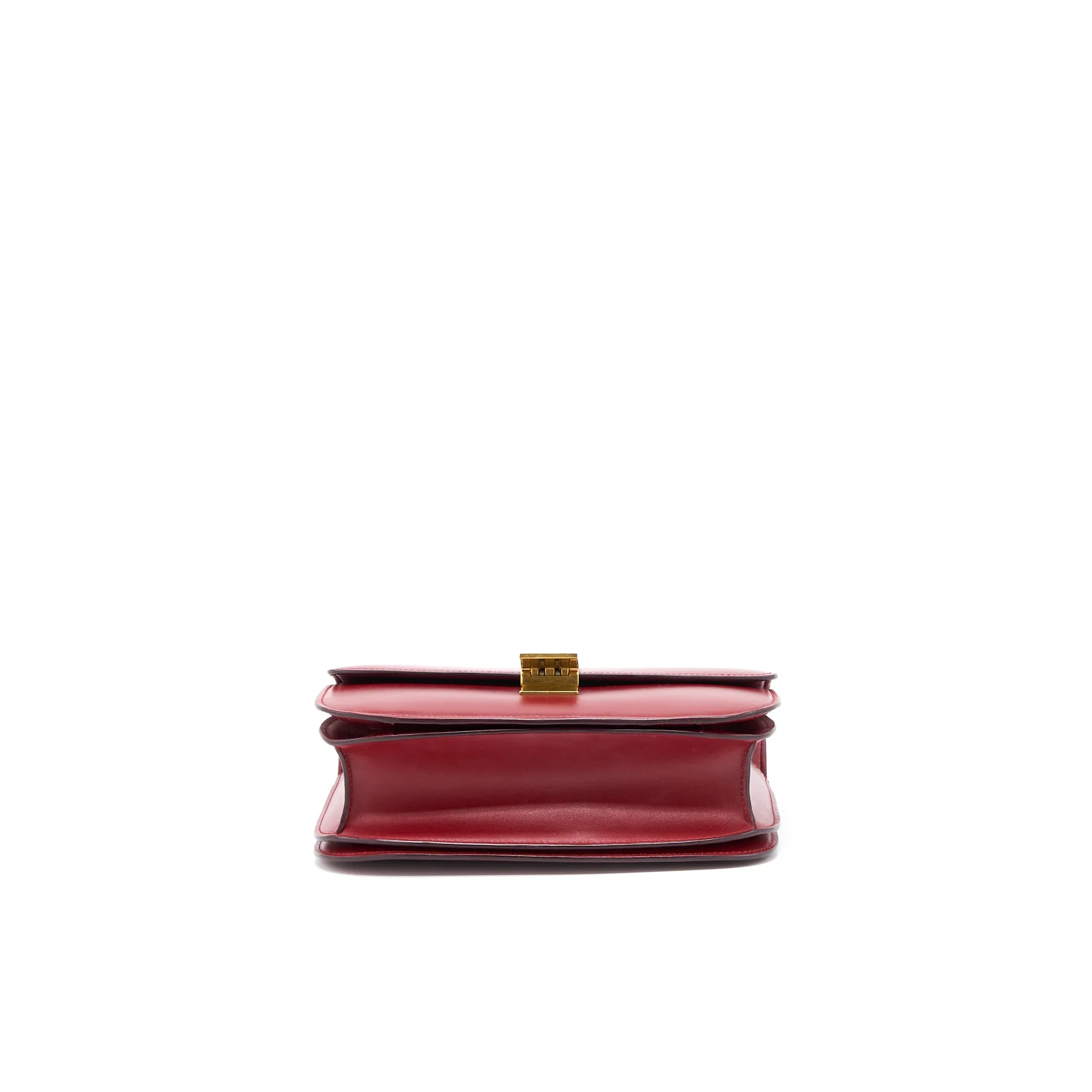 Celine Medium Classic Box Bag Calfskin Red GHW
