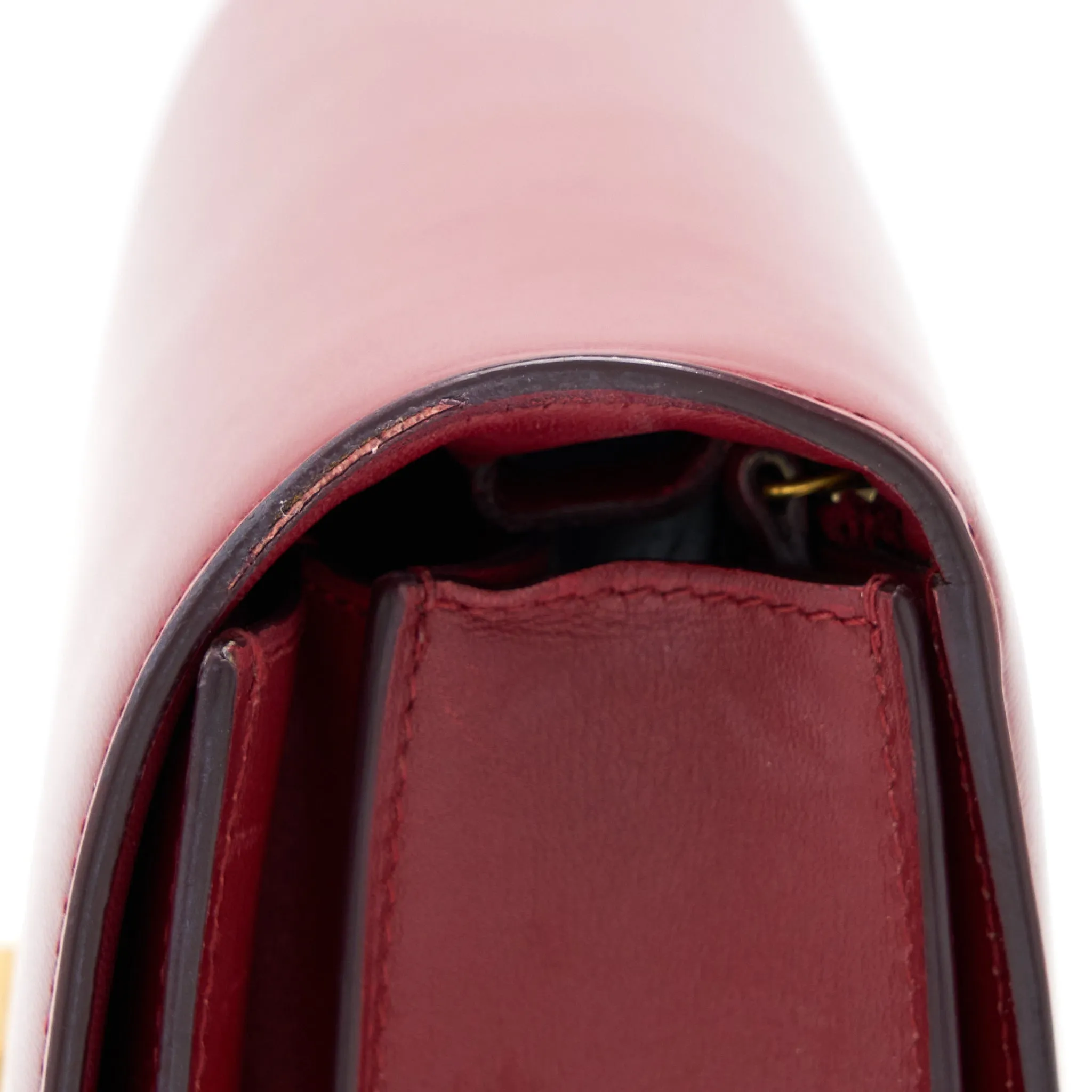 Celine Medium Classic Box Bag Calfskin Red GHW