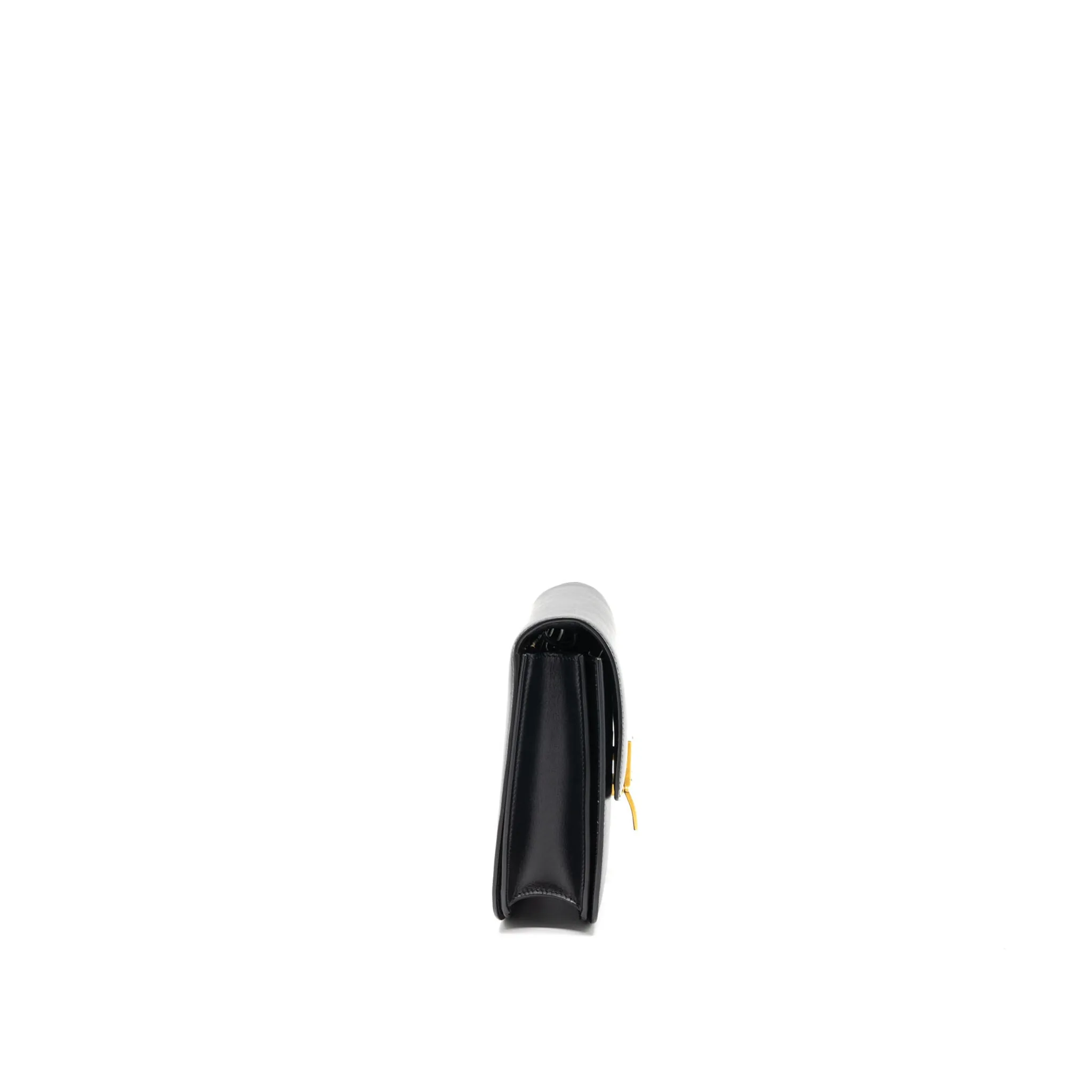 Celine Medium Classic Box Calfskin Black Brushed GHW