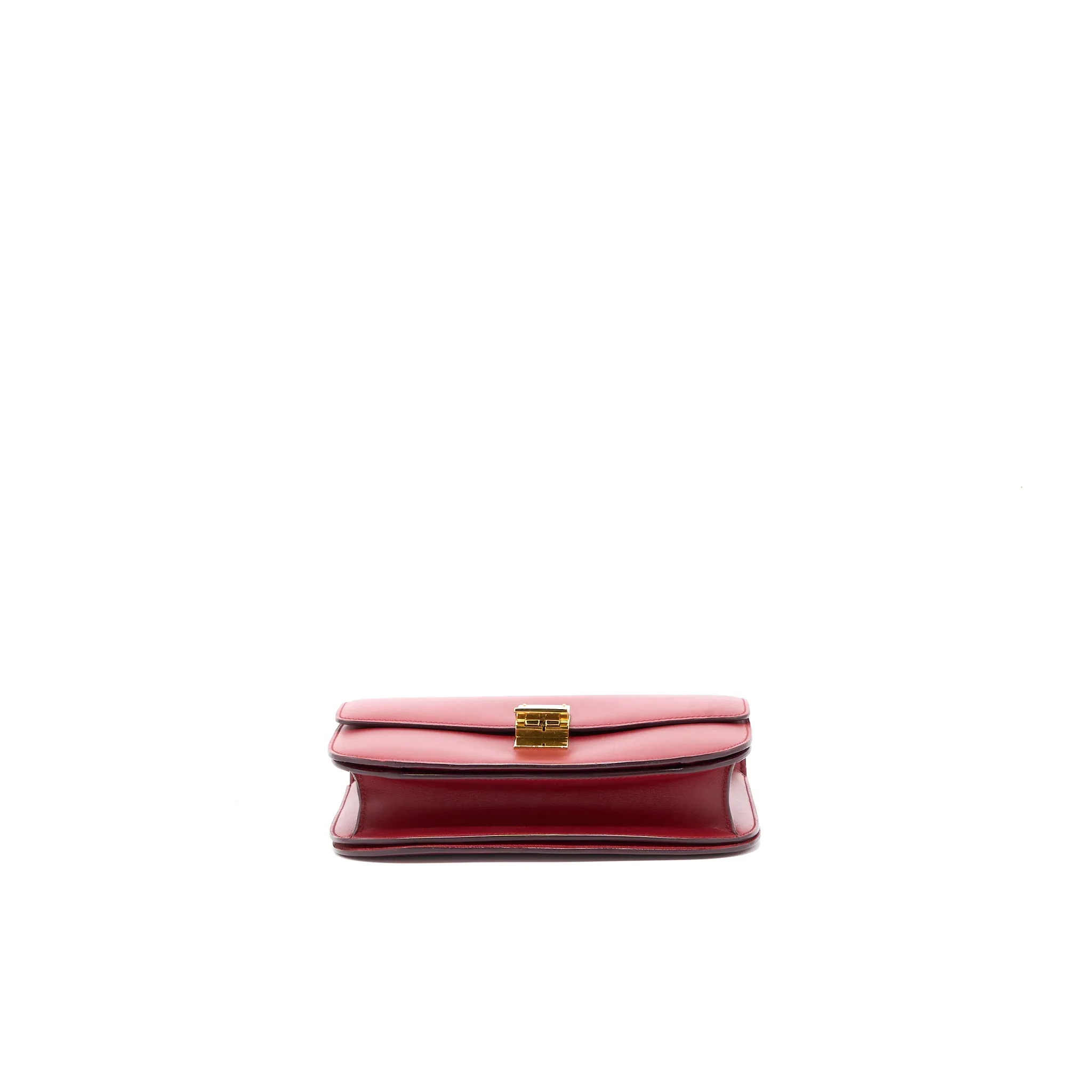 Celine Medium Classic Box Calfskin Red GHW