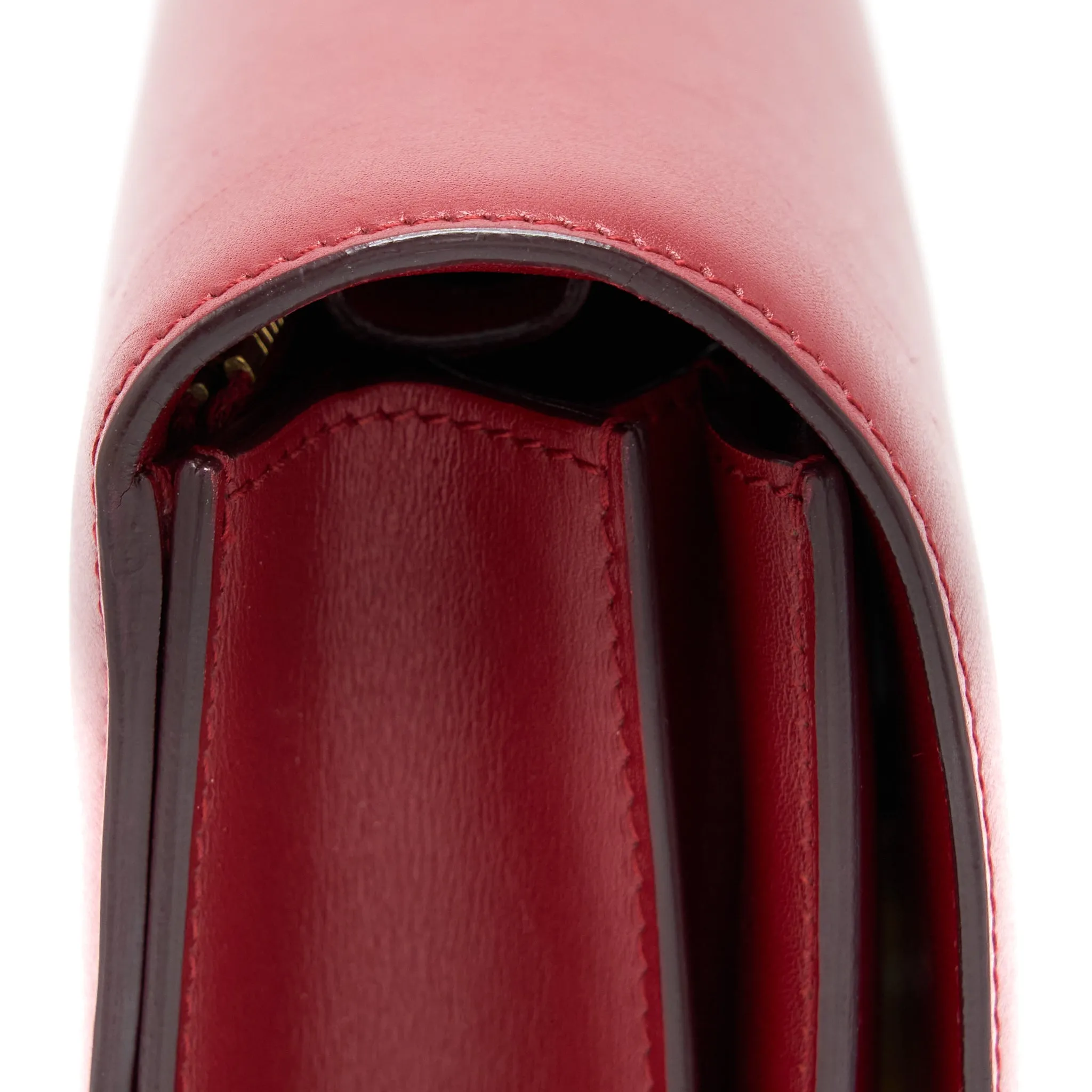 Celine Medium Classic Box Calfskin Red GHW