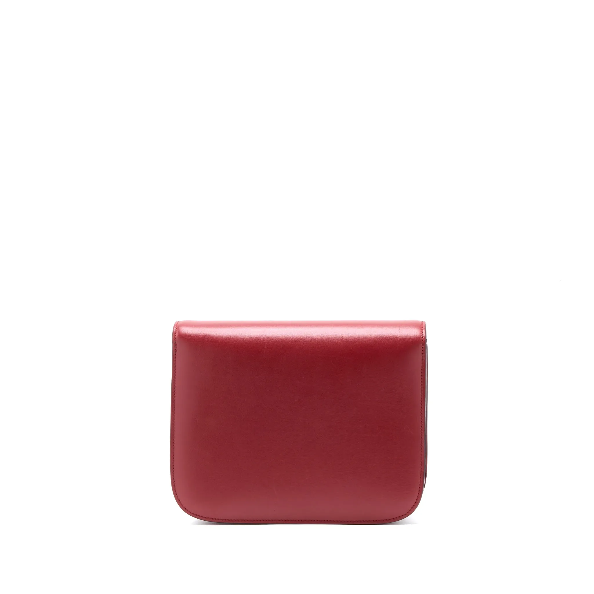 Celine Medium Classic Box Calfskin Red GHW