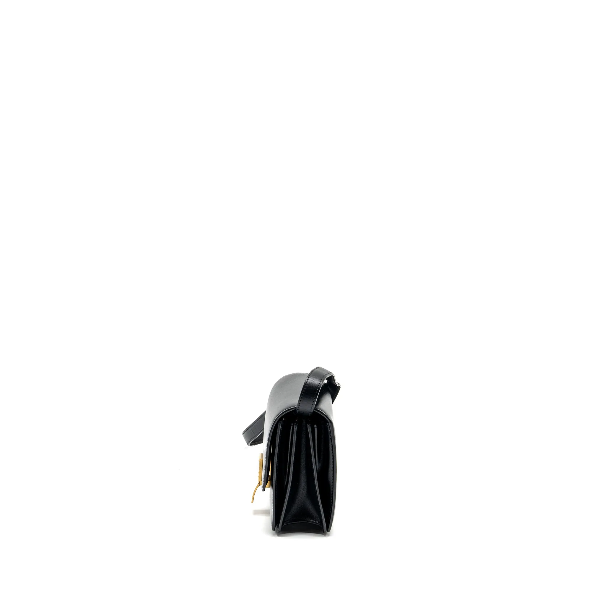 Celine Mini Classic Box Bag Calfskin Black GHW
