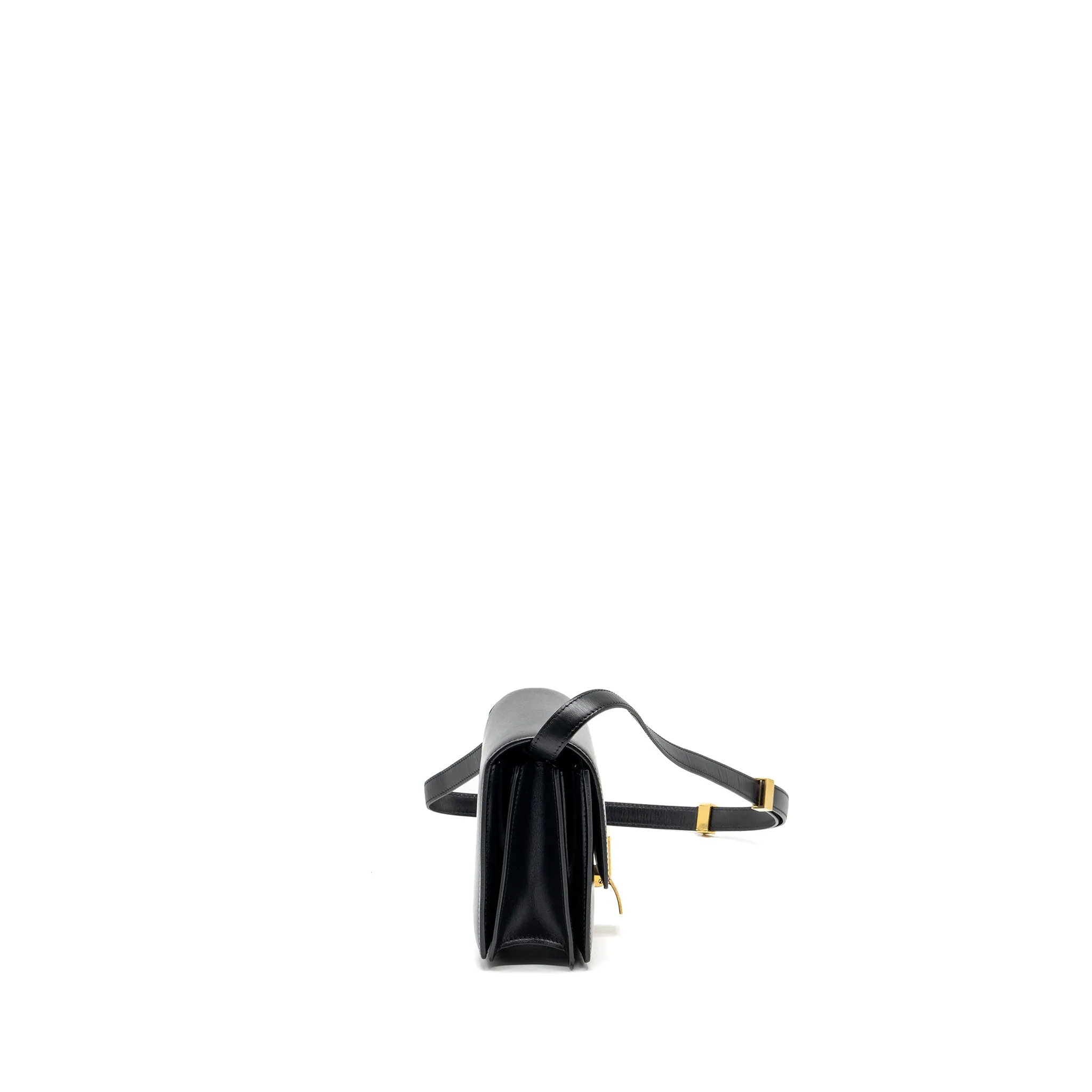 Celine Mini Classic Box Bag Calfskin Black GHW
