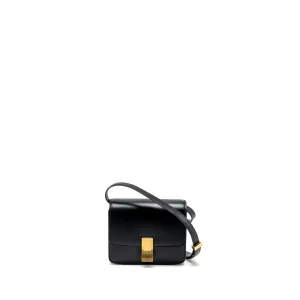 Celine Mini Classic Box Bag Calfskin Black GHW