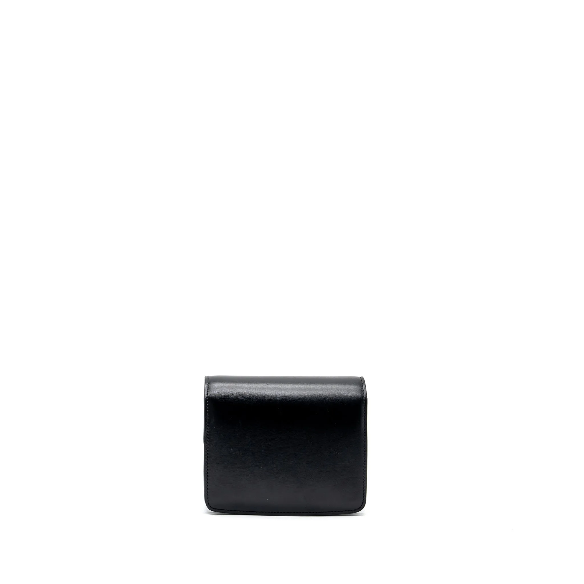Celine mini classic box bag calfskin Black GHW