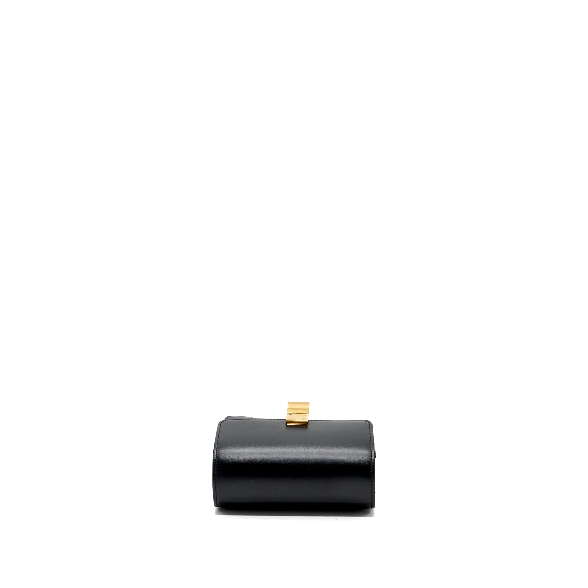 Celine mini classic box bag calfskin Black GHW