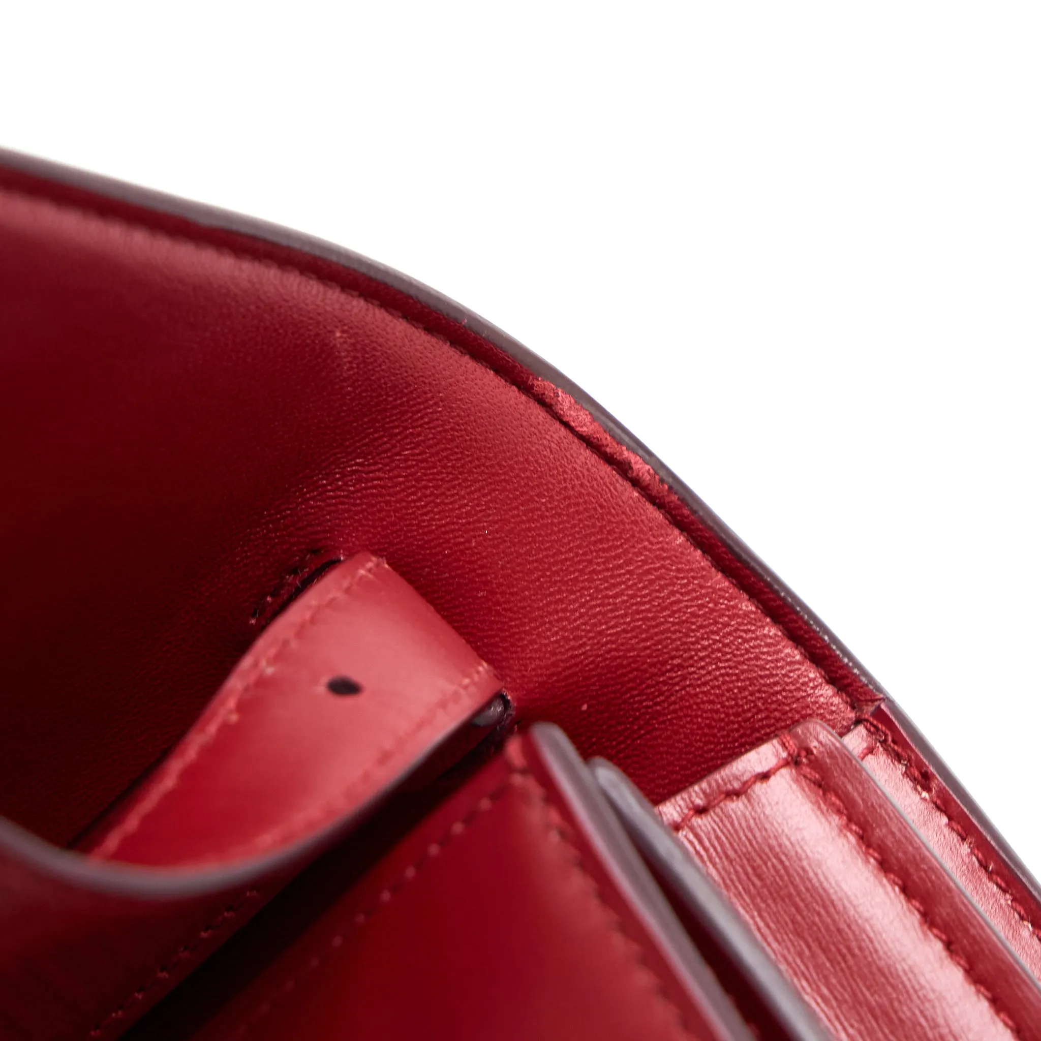 Celine Small Classic Box Bag Calfskin Red GHW