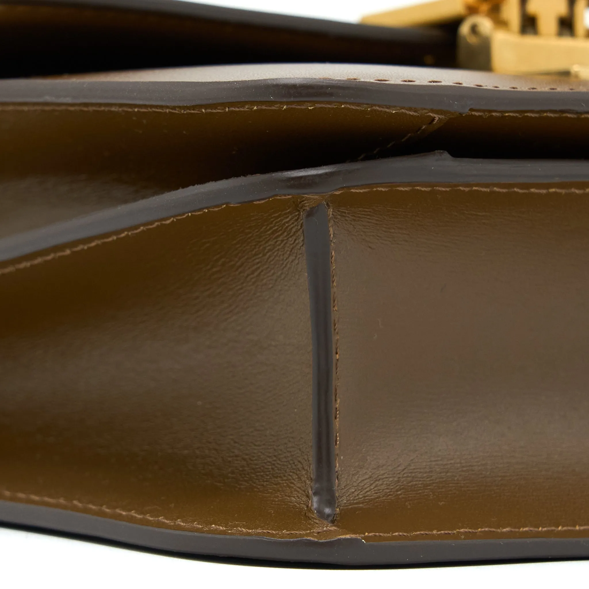 Celine Teen Classic Bag in Box Calfskin Camel Brushed GHW