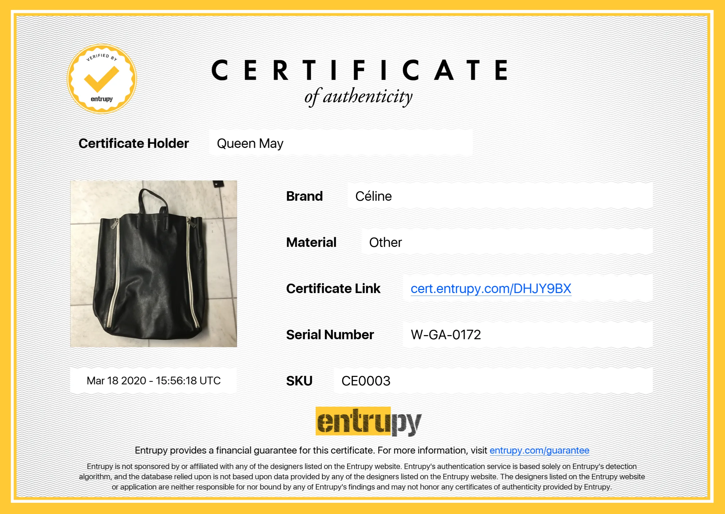 Celine Vertical Gusset Cabas Tote