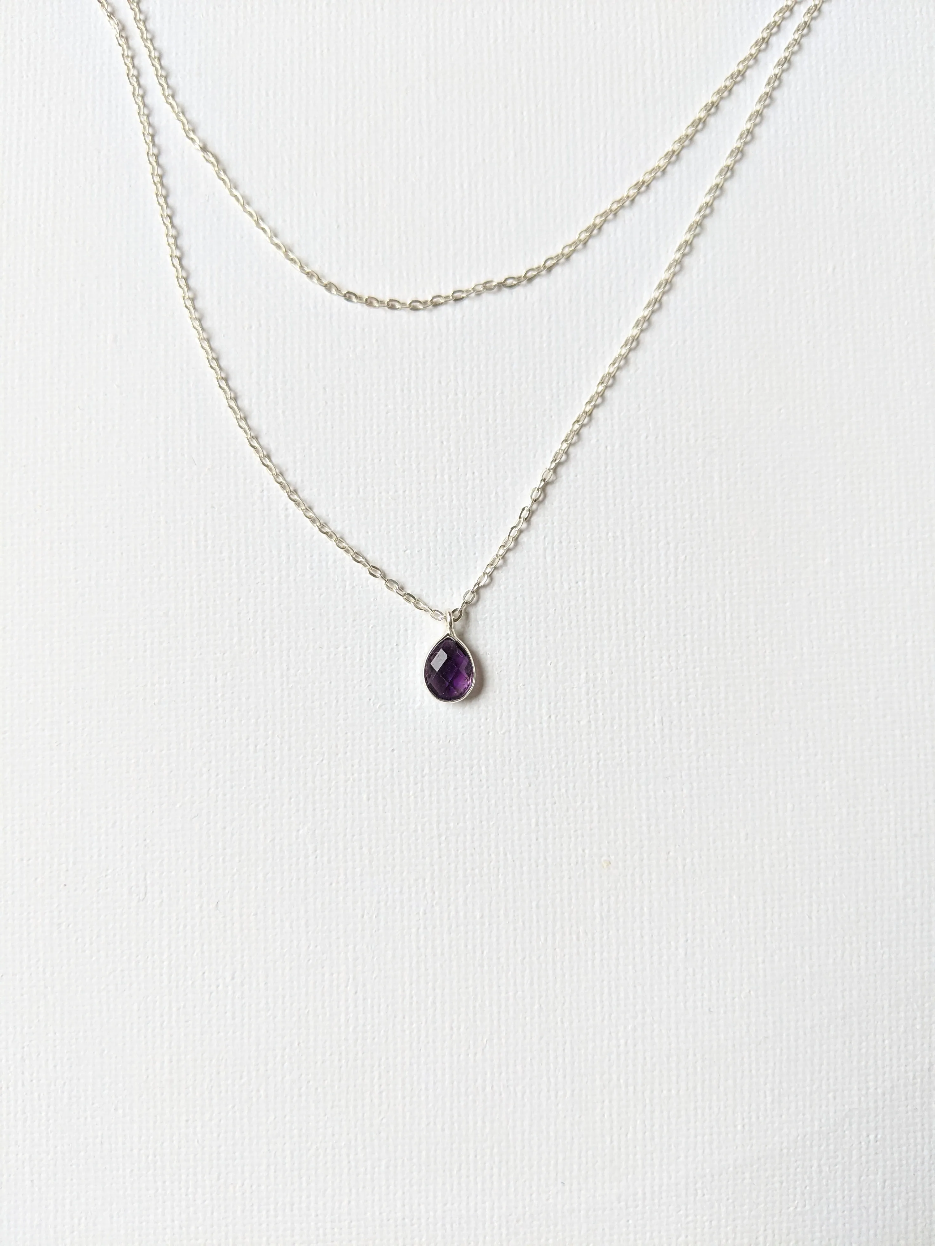 Charlotte Amethyst Layer Necklace