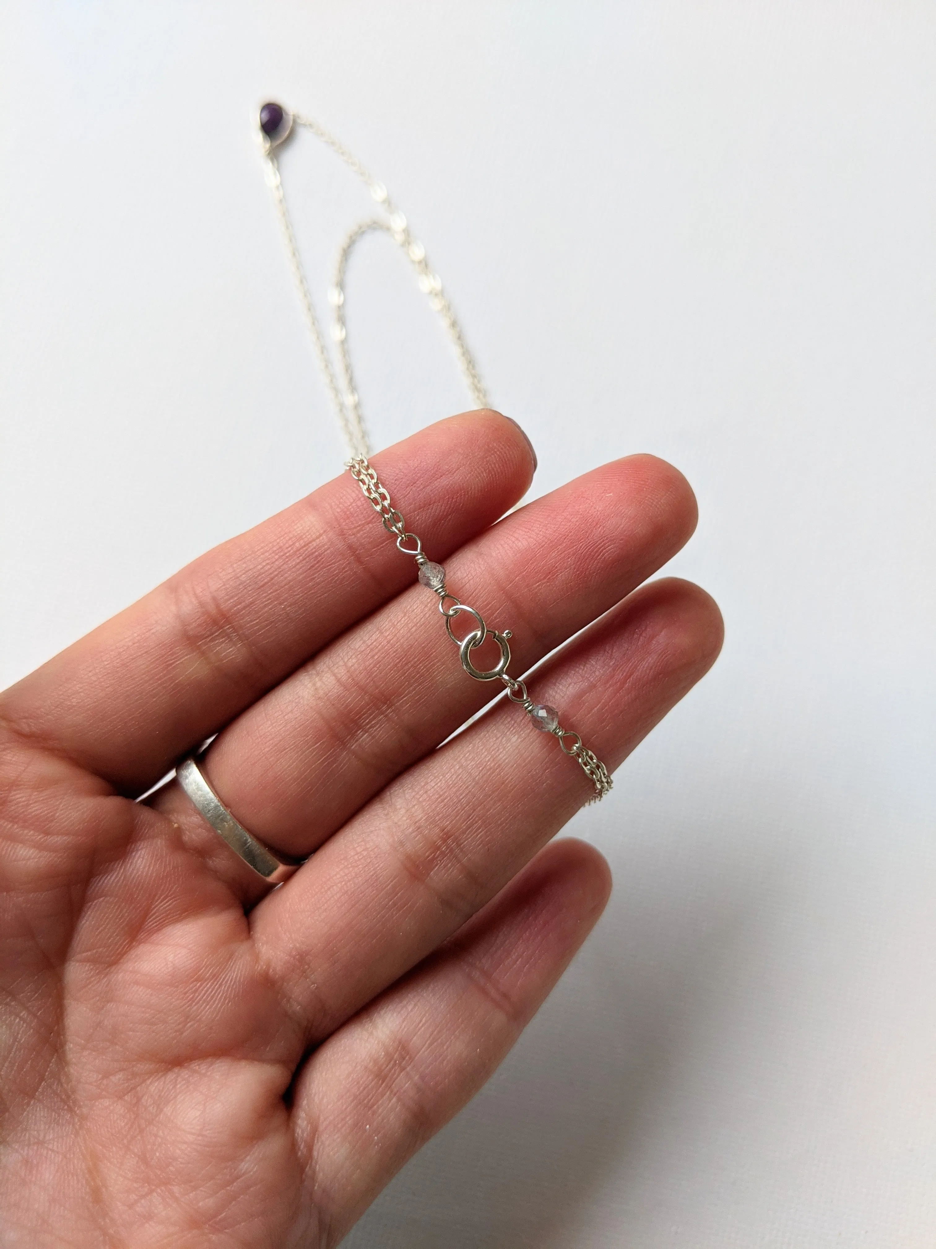 Charlotte Amethyst Layer Necklace