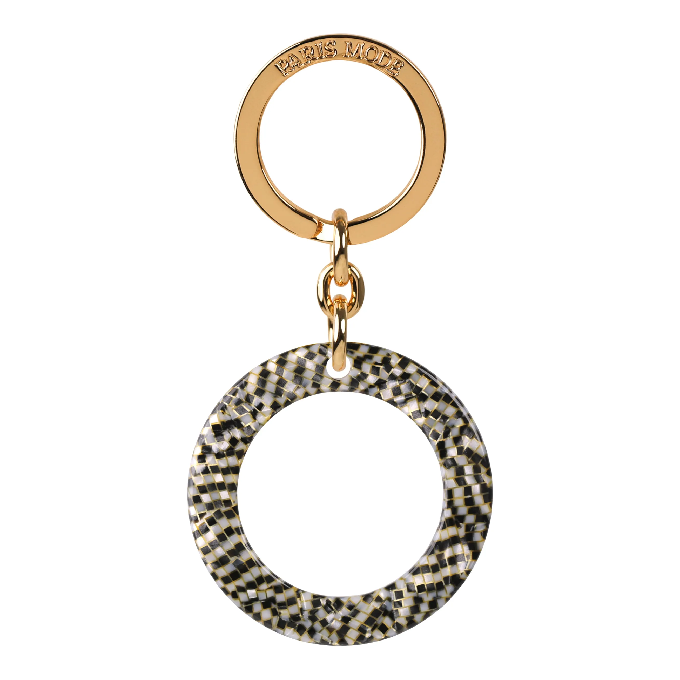 Circle Damier Keyring