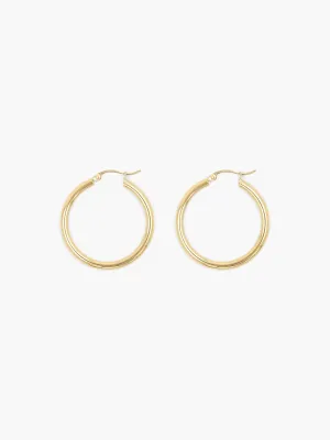 Classic Gold Hoops - No.12101