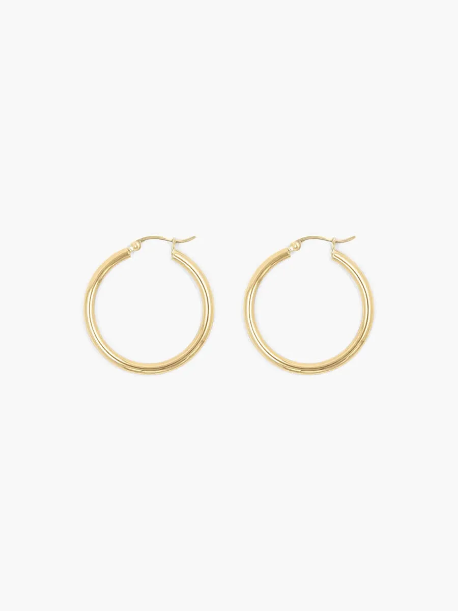 Classic Gold Hoops - No.12101
