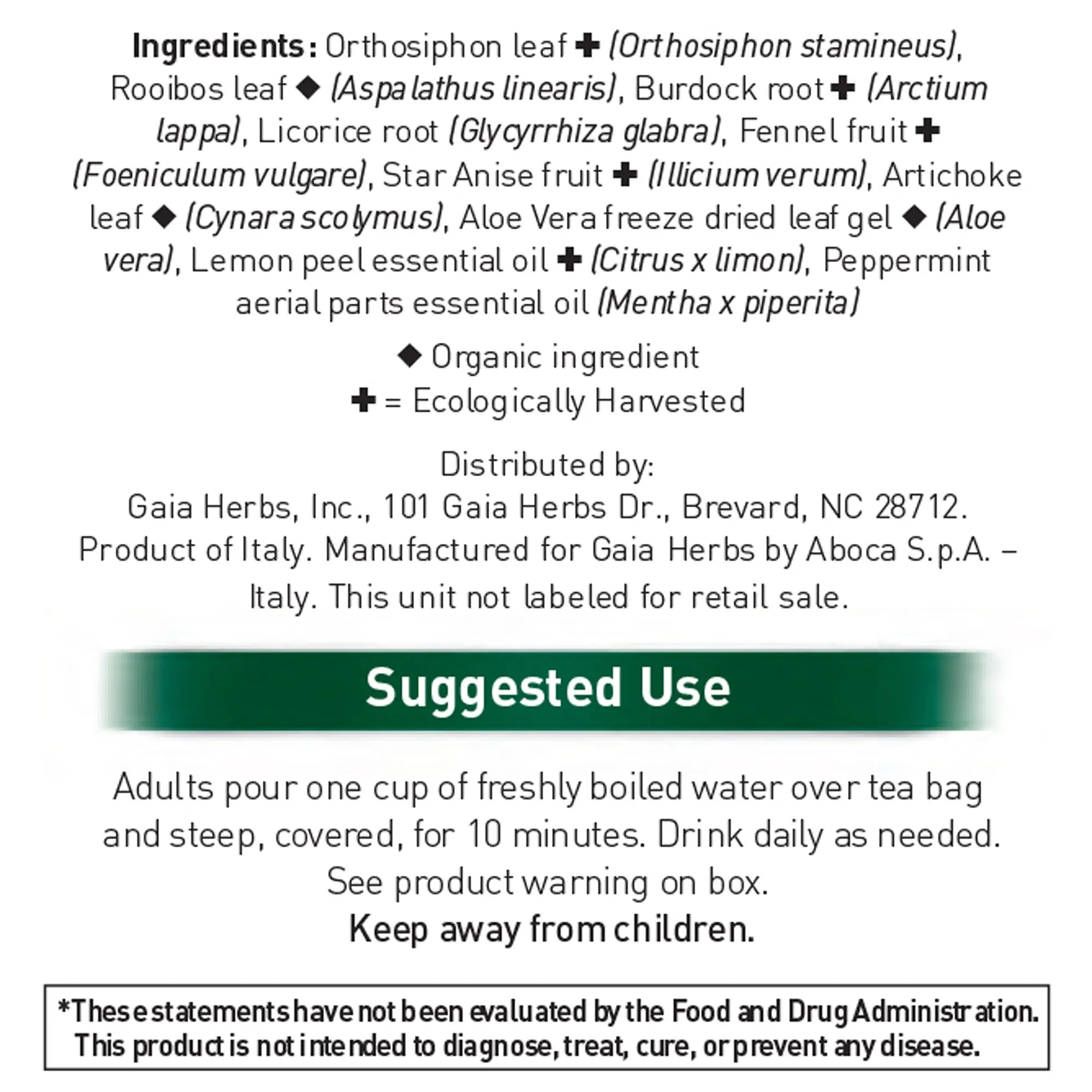 Cleanse and Detox Tea