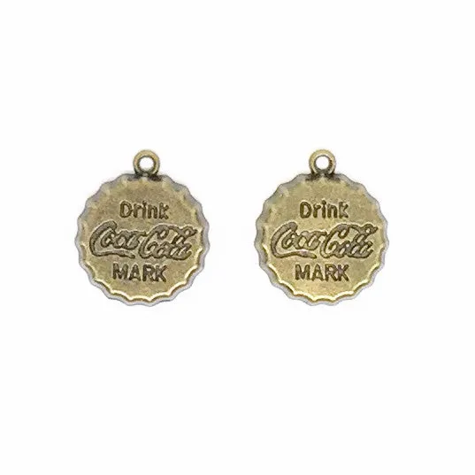 Coca Cola Bottle Cap Metal Charm