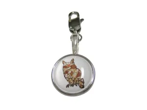 Colorful Geometric Owl Bird Pendant Zipper Pull Charm
