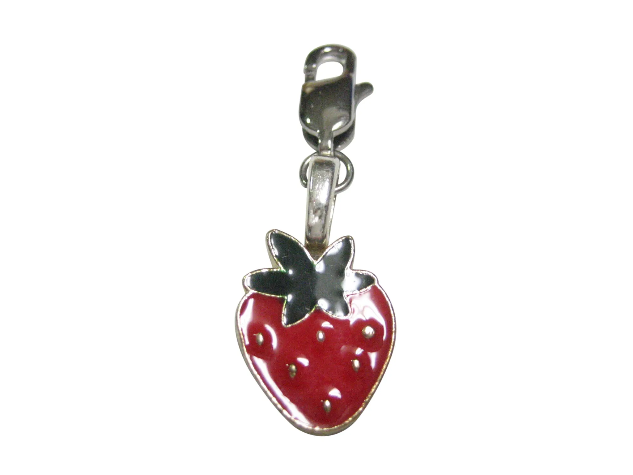Colorful Strawberry Fruit Pendant Zipper Pull Charm