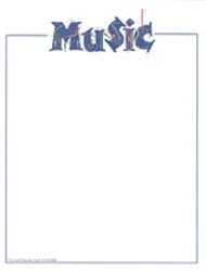 Computer Paper - Music - Music computer paper
