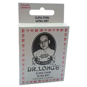 Condom Dr Longs Supa Thin Ultra-Wet 3