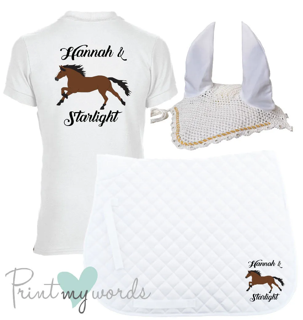 'Cora' Children's Personalised Matching Equestrian Set - Elegant Design