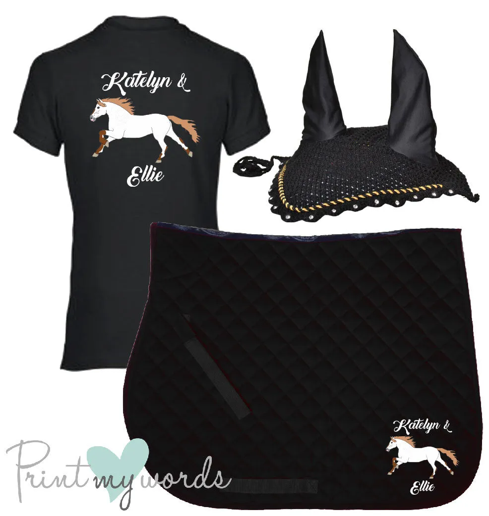 'Cora' Children's Personalised Matching Equestrian Set - Elegant Design