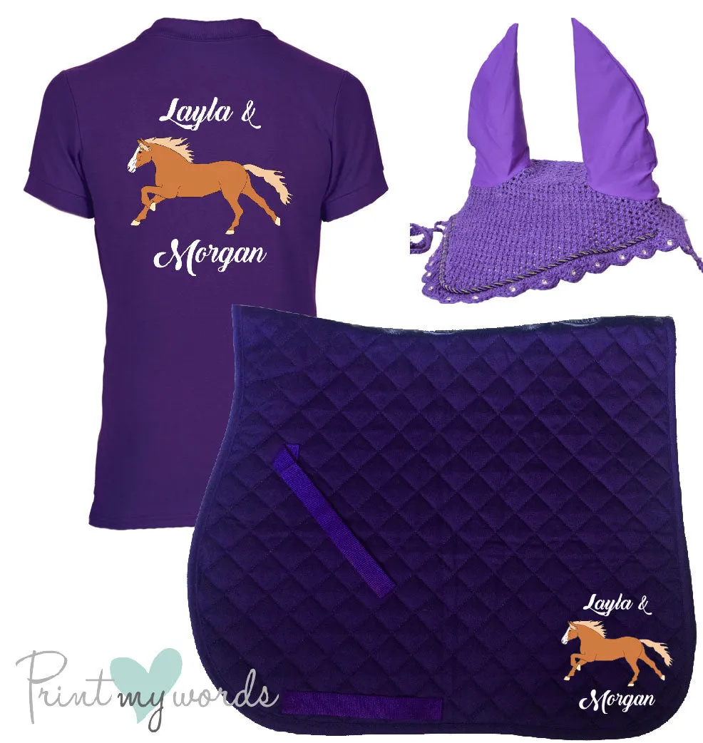 'Cora' Children's Personalised Matching Equestrian Set - Elegant Design