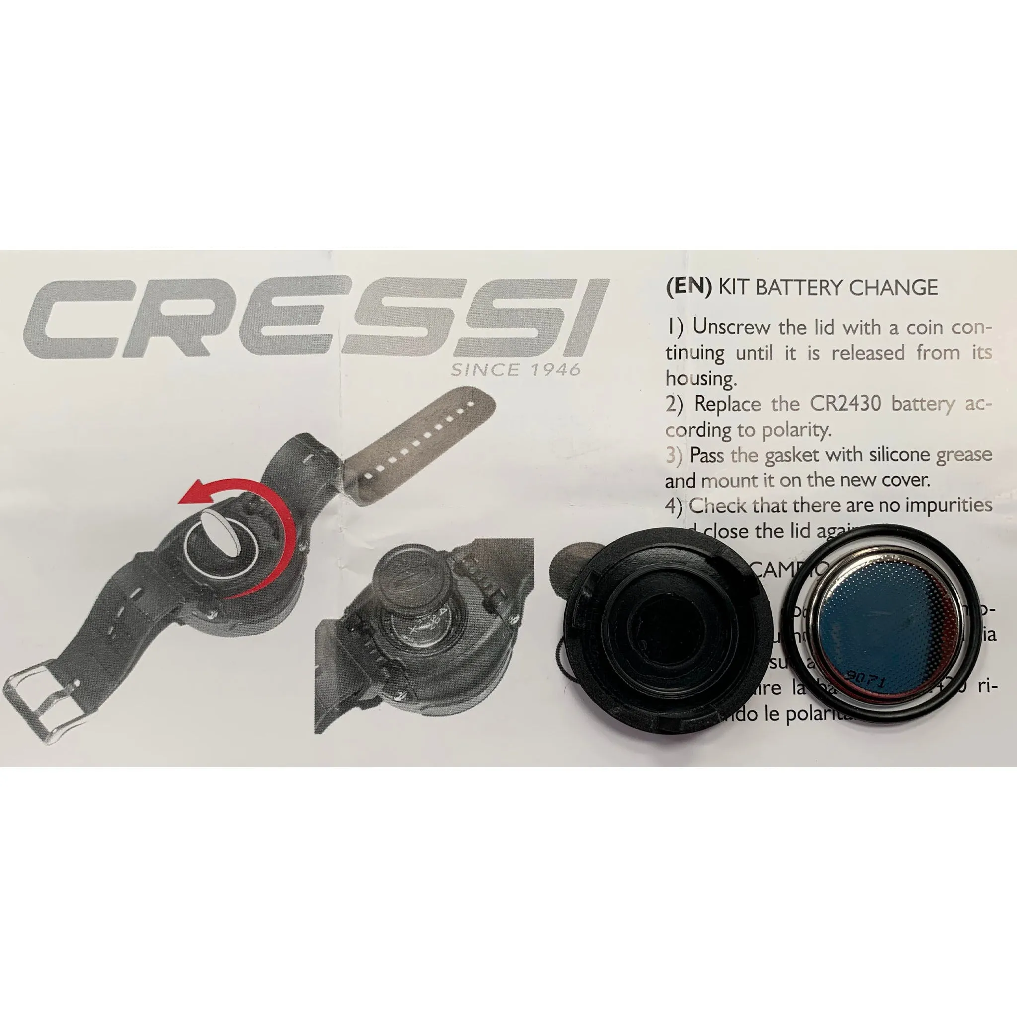 Cressi Leonardo Computer Replacement Battery Kit