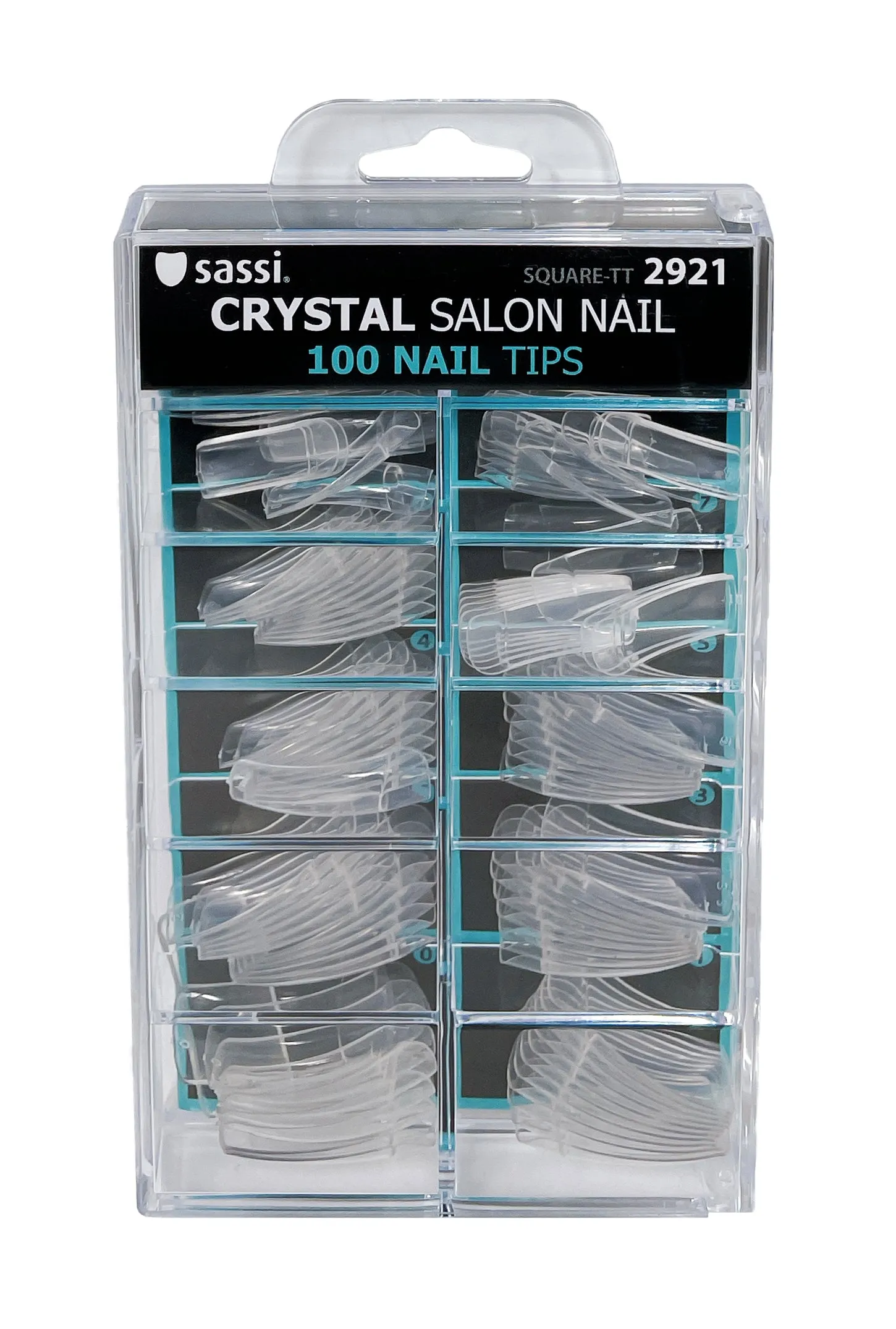 Crystal Square Traditional Tip Nail 100tips