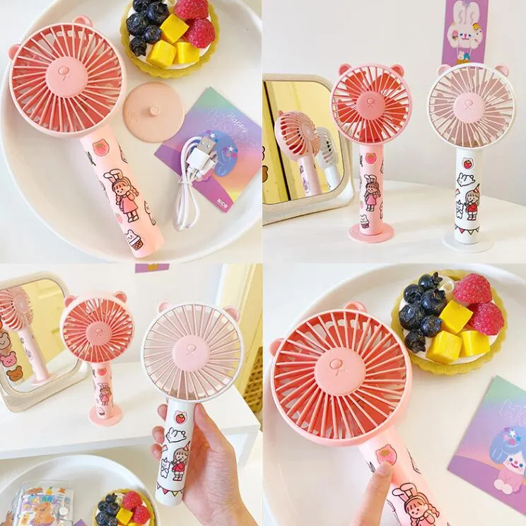 Cute style summer portable bear fan yc23289