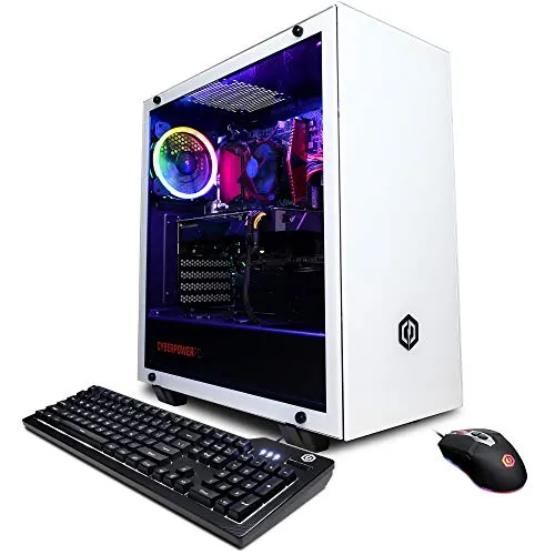 CyberpowerPC Gamer Xtreme VR Gaming PC, Intel i5-9400F 2.9GHz, Radeon RX 5500 XT 8GB, 8GB DDR4, 240GB SSD, 1TB HDD, WiFi & Win 10 Home (GXiVR8020A7)