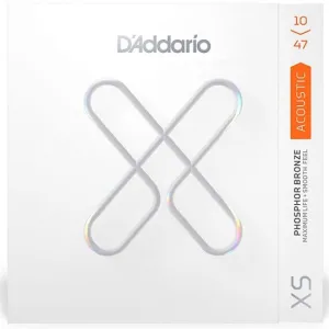 D'addario XS Coated Phosphor Bronze Acoustic Guitar Strings 10-47