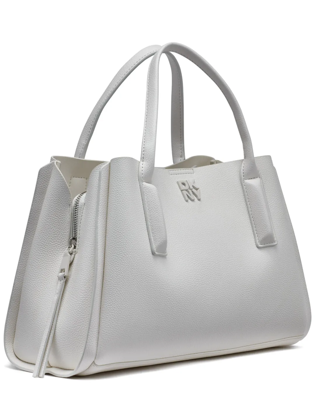 DKNY Women White Solid Handbags