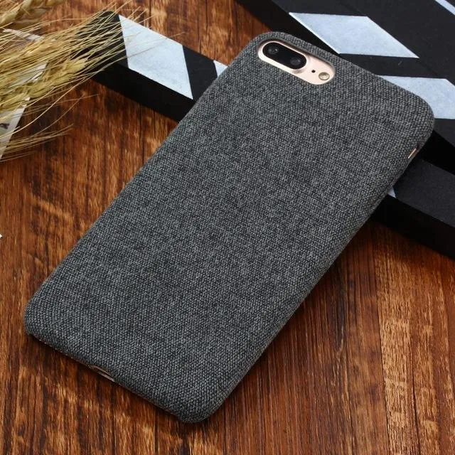 Etui Elegant Cloth Case - iPhone X / XS - Szary