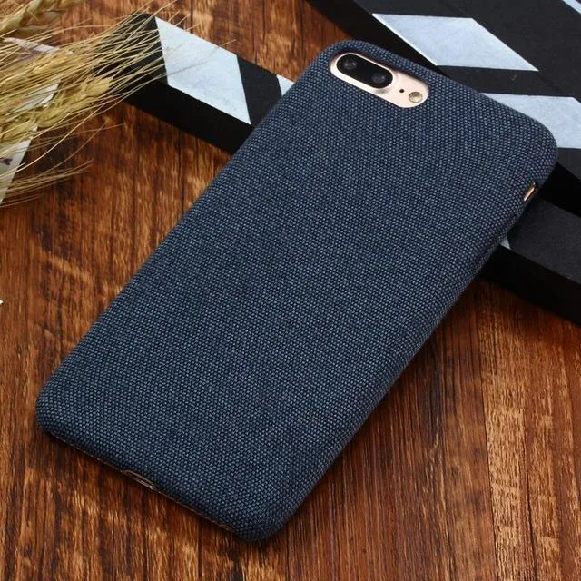 Etui Elegant Cloth Case - iPhone XS Max - Granatowy