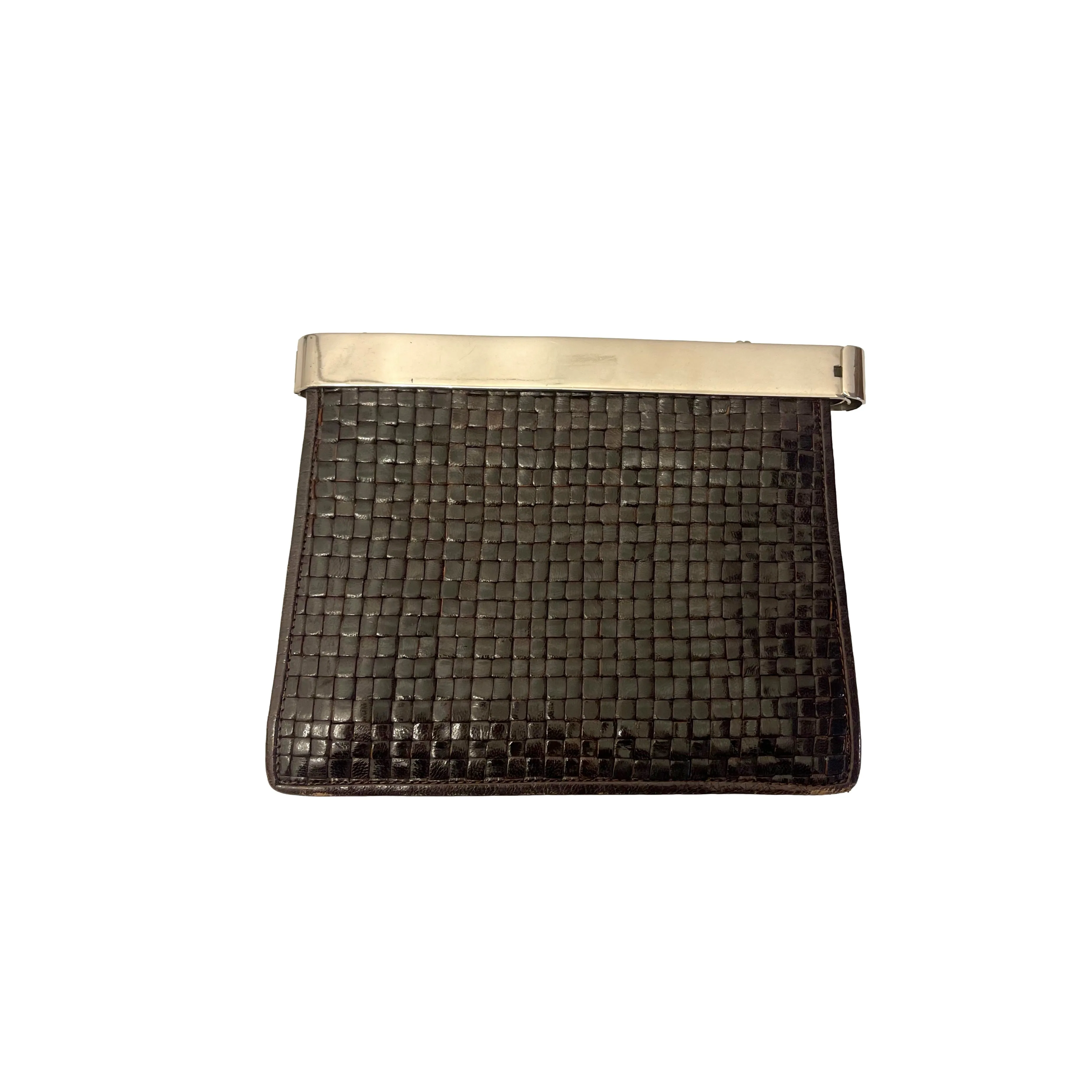 Fendi Brown Braided Crossbody Mini Bag