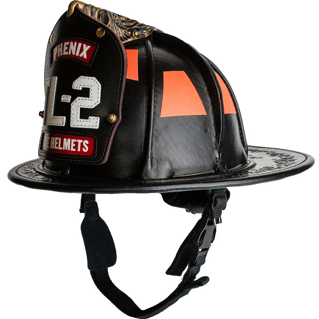 FLAT BLACK INSTOCK Phenix TL-2 Traditional Leather Helmet