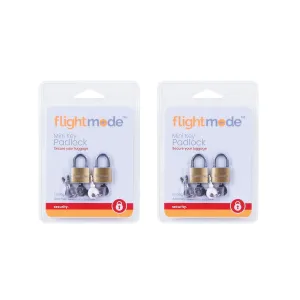 Flightmode Brass Padlock 2 Pack
