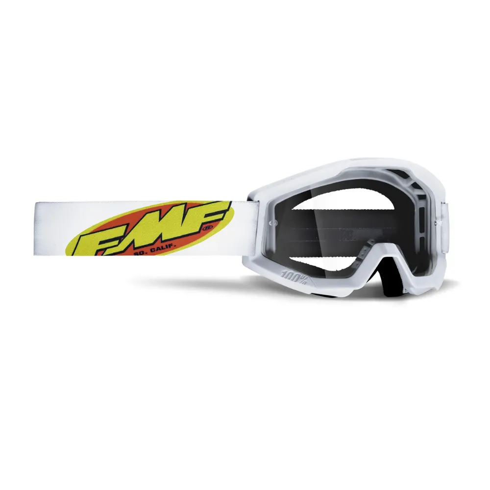 FMF PowerCore White Mirror Goggle