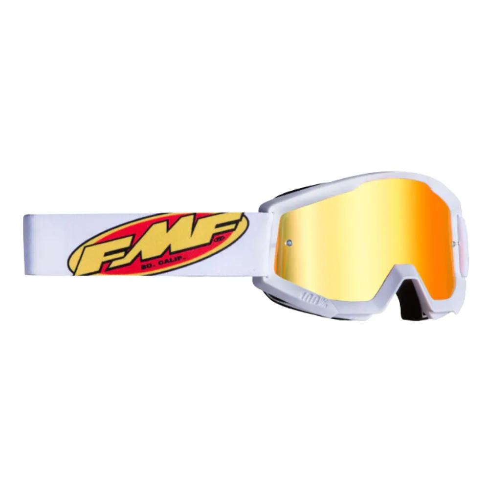 FMF PowerCore White Mirror Goggle