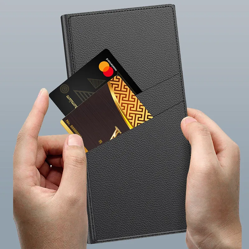 Folding Stand Phone Case with Card Holder for Samsung S24Ultra