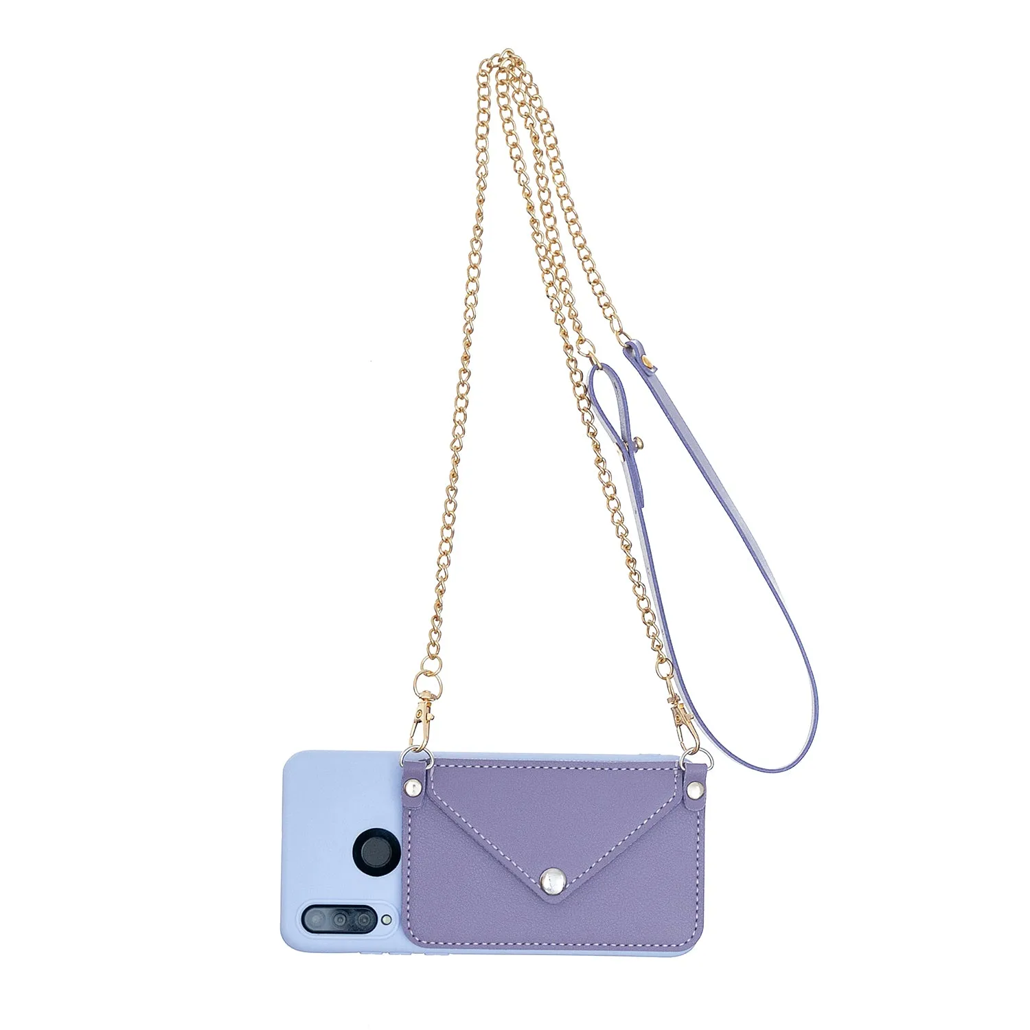 For HUAWEI P30/P30 Lite/P30 Pro Mobile Phone Cover with Pu Leather Card Holder   Hand Rope   Straddle Rope green