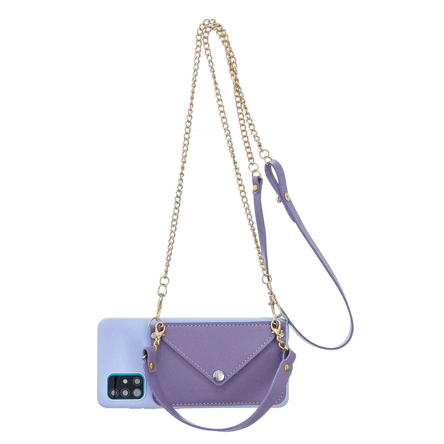 For HUAWEI P40/P40 Lite/P40 Pro Mobile Phone Cover with Pu Leather Card Holder   Hand Rope   Straddle Rope white