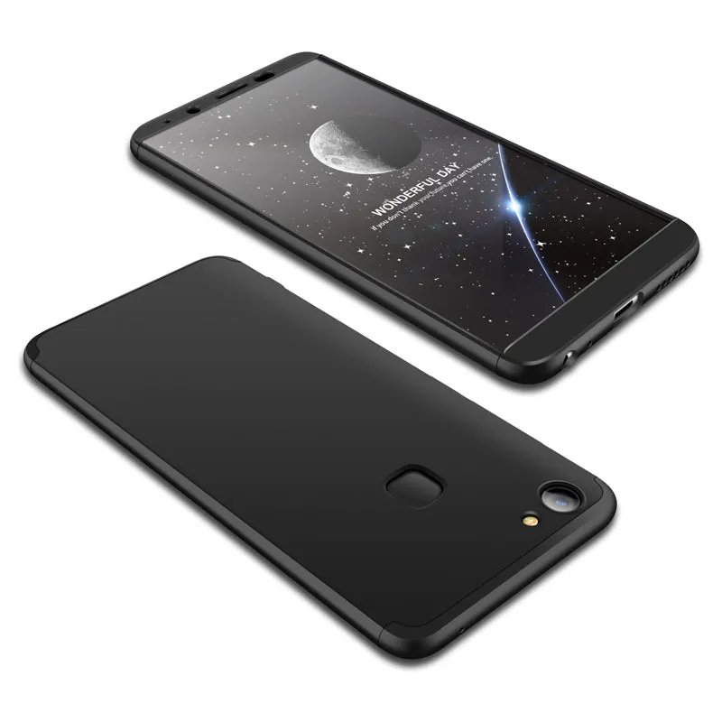 For VIVO V7 plus/Y75S/Y79 3 in 1 360 Degree Non-slip Shockproof Full Protective Case blue