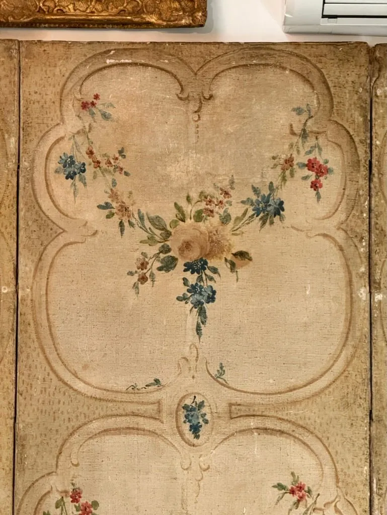 French 18th Century Chateau Screen, 8 Panels