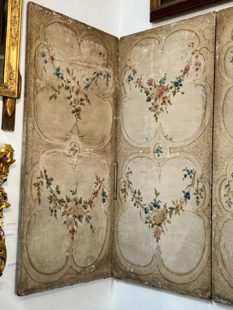 French 18th Century Chateau Screen, 8 Panels