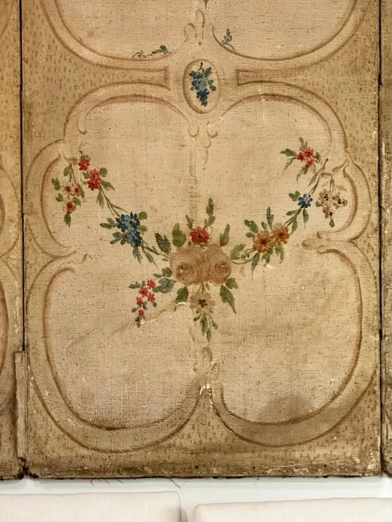 French 18th Century Chateau Screen, 8 Panels