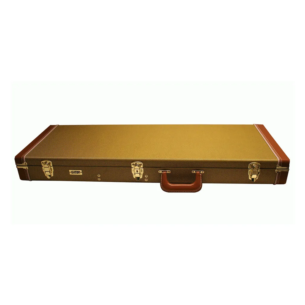 Gator GW-Electric-TW Electric Guitar Deluxe Wood Case, Tweed